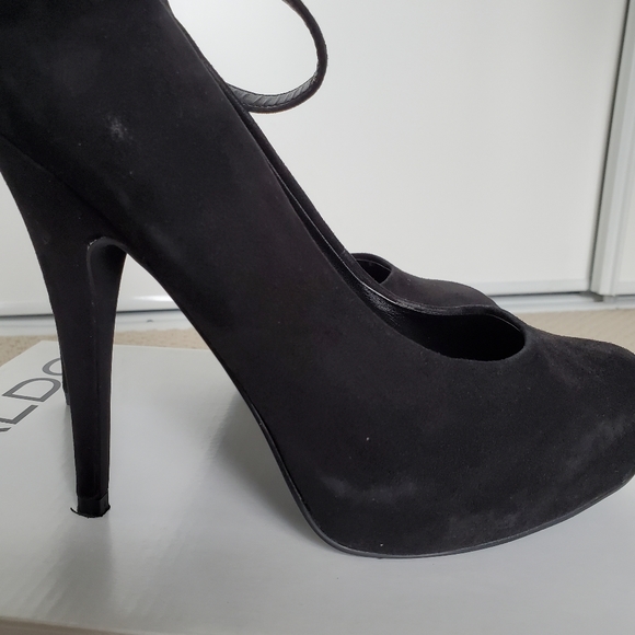 ALDO SUEDE PACLED HEELS SIZE 7 - Picture 8 of 11